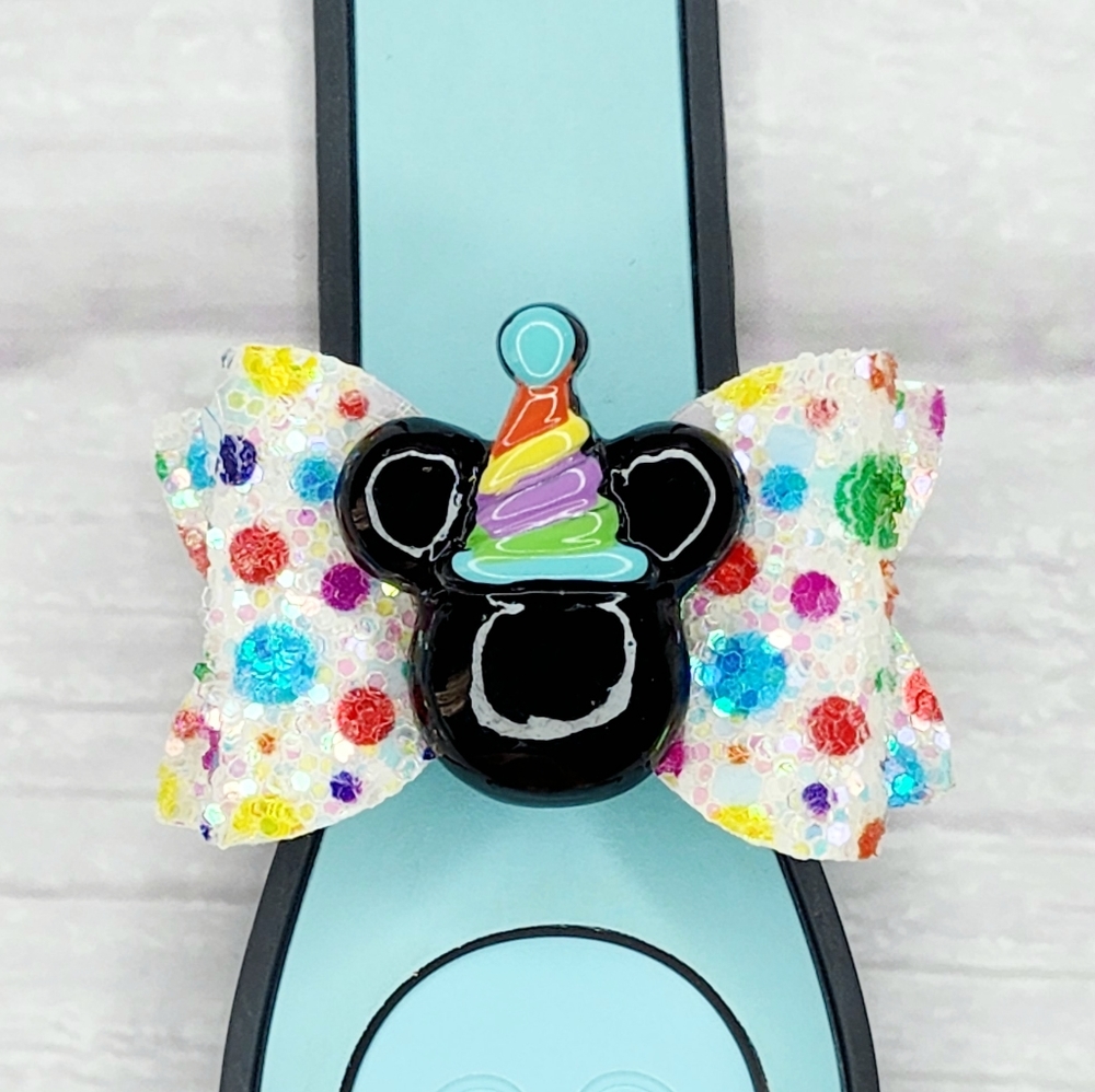 it’s My Birthday Mickey Magic Band Bow